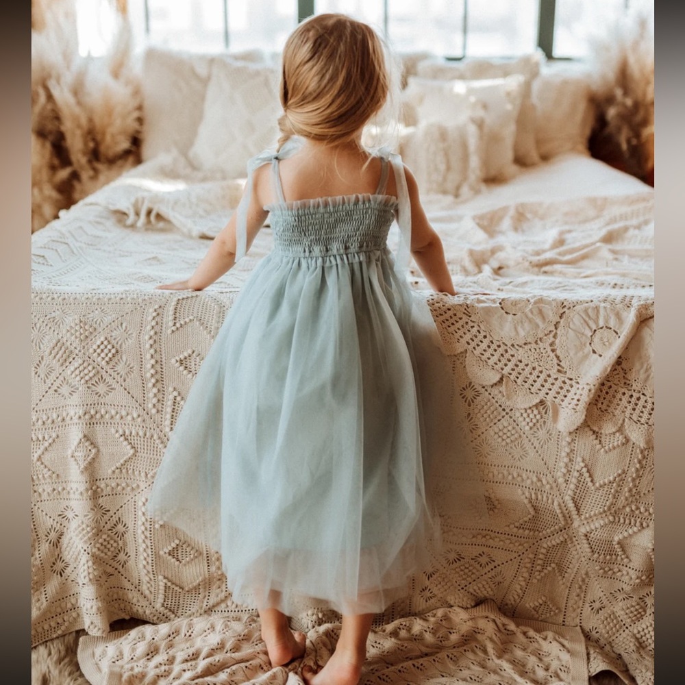 Indie Blue Isa High-Low Dress (airy blue tulle) size 10/12 - Picture 3 of 5